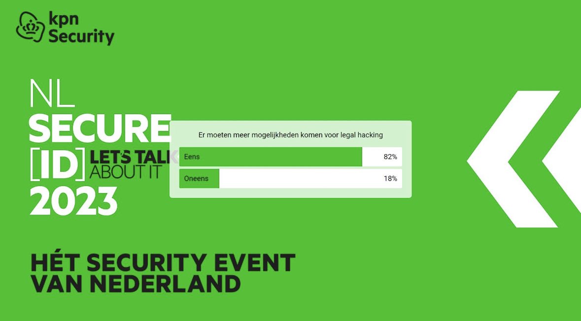 Honderden kijkers van NLSecure[ID] staan positief tegen verruiming van legale hackmogelijkheden door de overheid.  Verrassend of niet? Laat het ons weten.