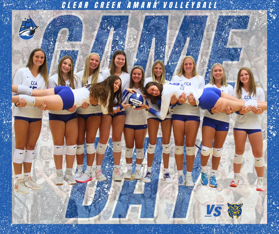 🏐 GAME DAY 🏐
🆚 Benton
📍 Tiffin, IA
⏰ 7:30pm
📣 We will be celebrating our 11 seniors tonight before the Varsity match! See you there!