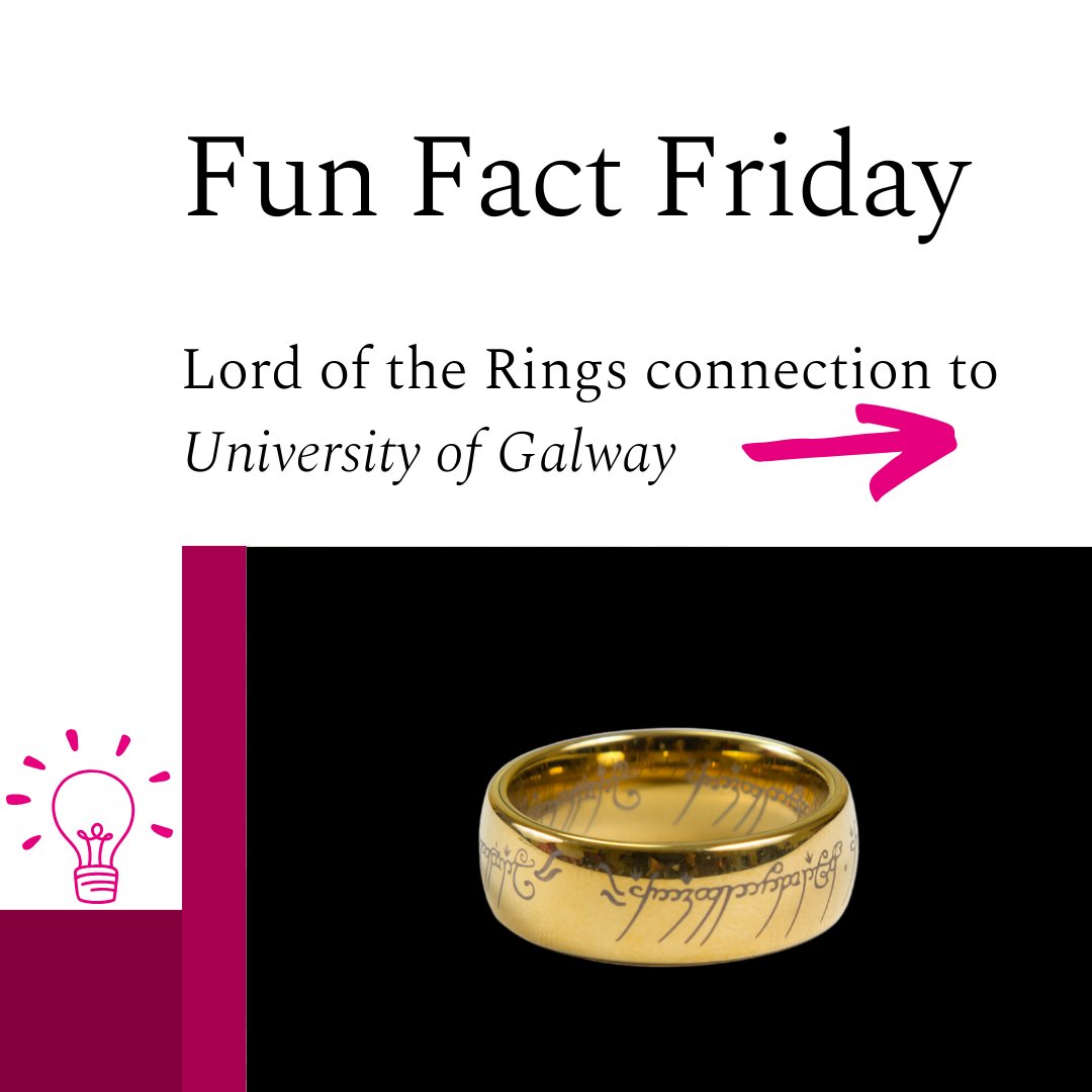 uniofgalway's tweet photo. 'The Lord of the Rings' author J.R.R. Tolkien was an external examiner at #UniversityOfGalway in 1949, 1950, 1954 and 1959.

Listen to @StagedReaction reflecting on the life, times and legacy of Tolkien here: https://t.co/7RVsGNrL4X

#FunFactFriday @UniOfGalwayASC @NewstalkFM https://t.co/rCtnsKvCod