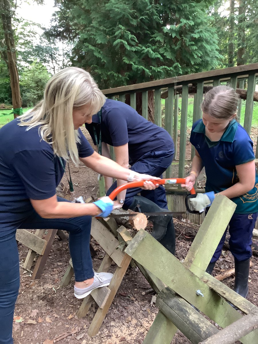 Our #WildOnes have enjoyed their first few weeks back exploring the outdoors, sawing wood cookies and using the palm drill to make their own Embley Wild Ones designs! 🌳🪵 #theembleyway #cocurricular #prepschool #learningoutdoors #hampshire