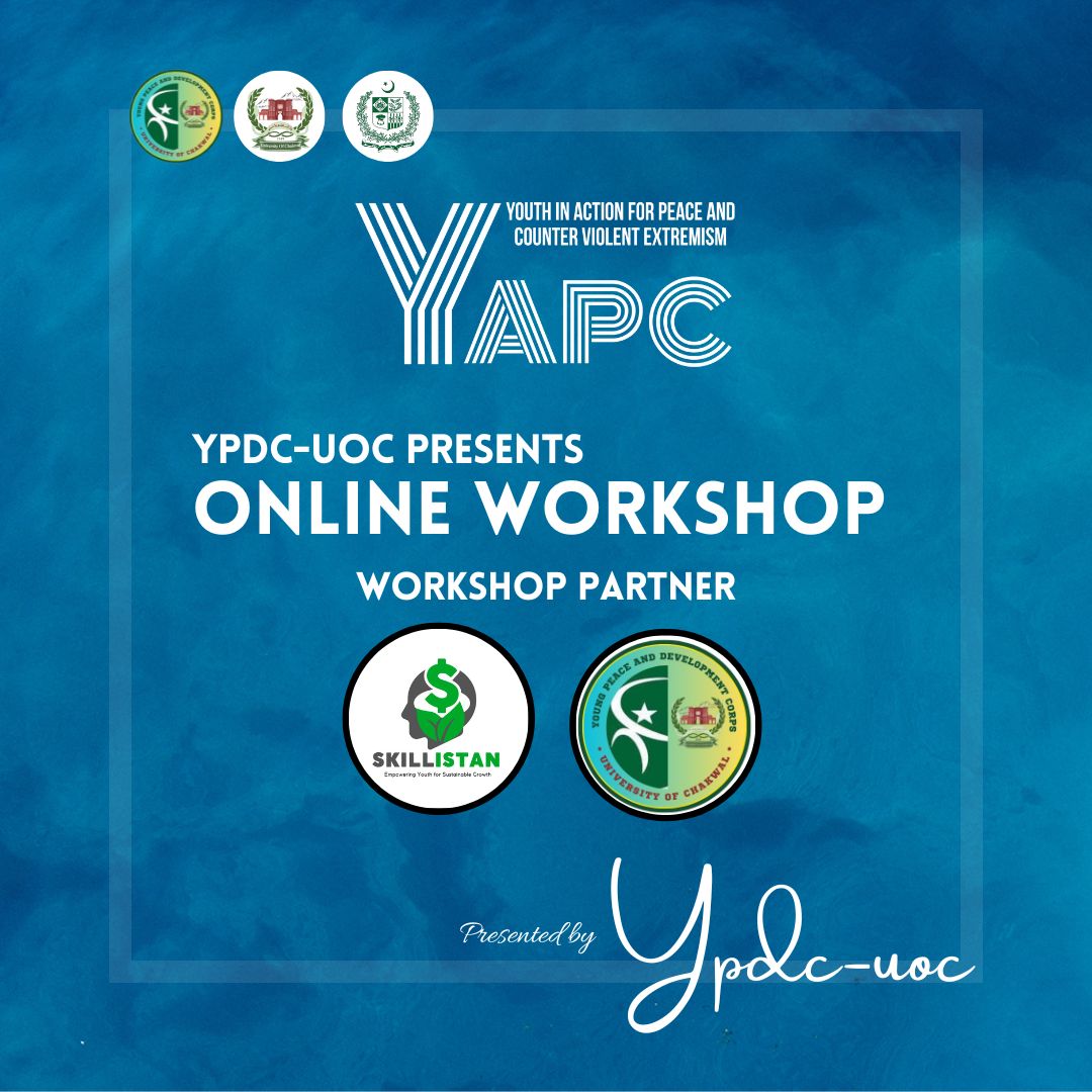 YpdcUoc's tweet photo. Exciting news! We've teamed up with Skillistan for the Youth in Action to Peace and Counter Violent Extremism workshop 🌍✨.  For more updates, please follow https://t.co/XkzzLFWLim 🤝🌎 #YouthForPeace #YPDCUOCxSkillistan #YAPC #YPDC_Uoc https://t.co/nd3oa8byXO