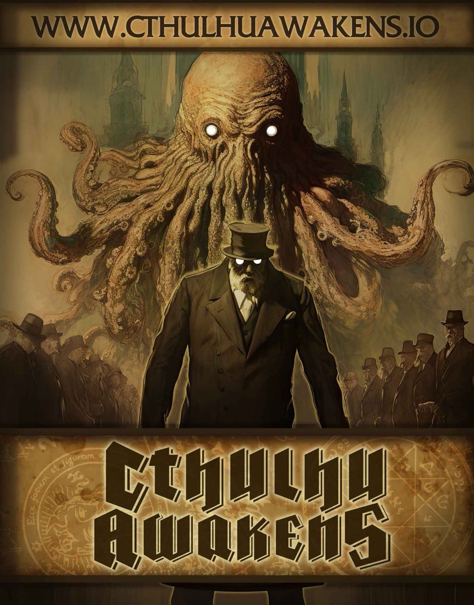TheCthulhuVerse's tweet photo. Greetings, fellow gaming enthusiasts!

We trust you're having an incredible week.

Rest assured, we're diligently working behind the scenes, and there's an abundance of exciting things on the coming up 💪
STAY TUNED!!!
#NFT #cthulhuawakens #NFTCommmunity #GameFi #Eth #BNBChain #BNB
