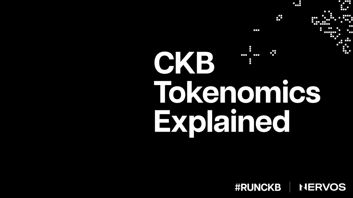 While tokenomics is easily the most popular subject of analysis for crypto investors, many still don't quite understand and appreciate the intricacies.

🧵CKB is a real breakthrough in this field, and we'd like to expand on some points 👇