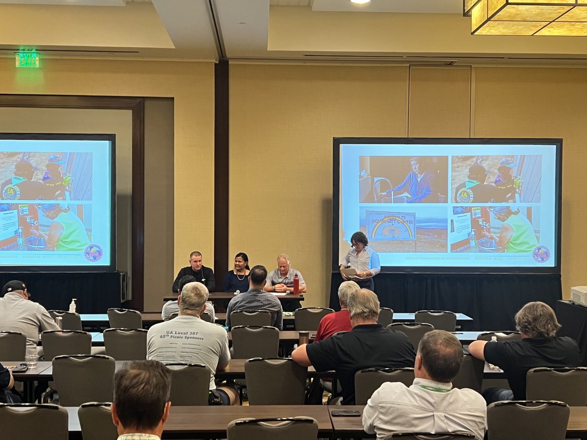 phcppros's tweet photo. #PlumbingEngineer Editor Amalia Deligiannis has had a great time connecting with old and new friends during @IAPMO's 94th Annual Education & Business Conference in San Antonio this week! The event is co-locating this year with @ASSE_Intl and ARCSA.
#IAPMOCONF23 #ASSEAM23 #ARCSA23 https://t.co/d47Lebsp74