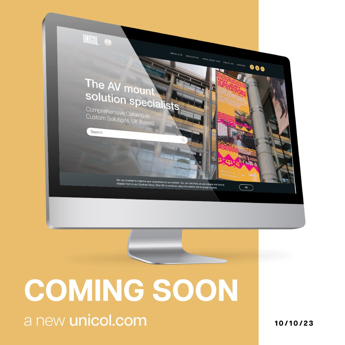 1️⃣4️⃣ DAYS

We’re thrilled to share a glimpse into what is being assembled at unicol.com behind the scenes! 

You can expect to see:
🔍 Improved account area
🔍 Easily accessible product data
🔍 Modern look and feel

📆 Mark your calendars for the big reveal on 10/10