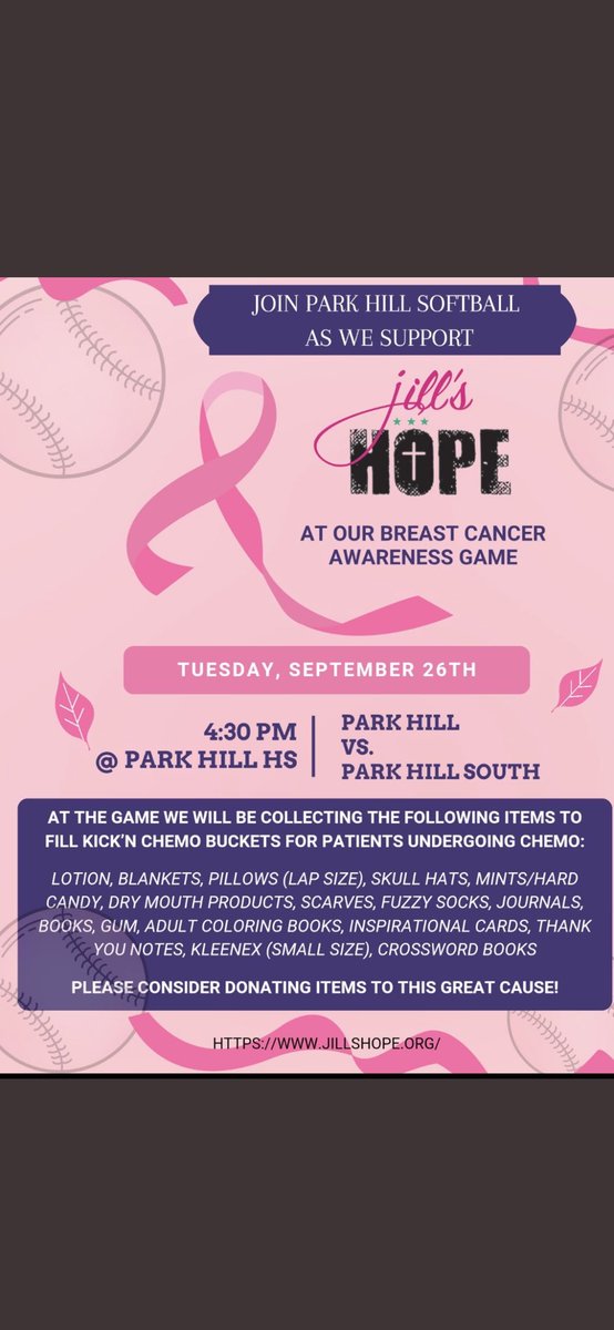 Park Hill Trojans Softball (@phtrojanssb) on Twitter photo Big game today but not bigger than the impact this event can have on our community. Plz join us as we host <a href="/PHS_stitchball/">PHSBaseball/Softball</a> for a softball game with a life changing cause. #PHTrojansSB Big game today but not bigger than the impact this event can have on our community. Plz join us as we host <a href="/PHS_stitchball/">PHSBaseball/Softball</a> for a softball game with a life changing cause. #PHTrojansSB
