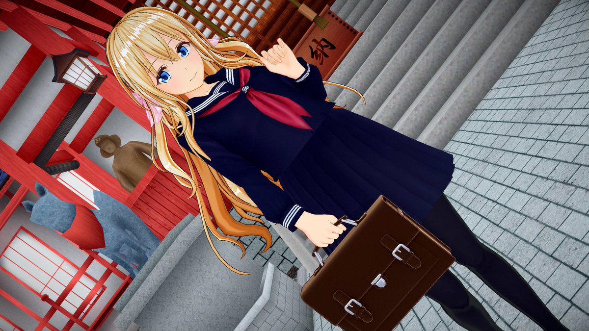 神社の娘さん的な子
#COM3D2