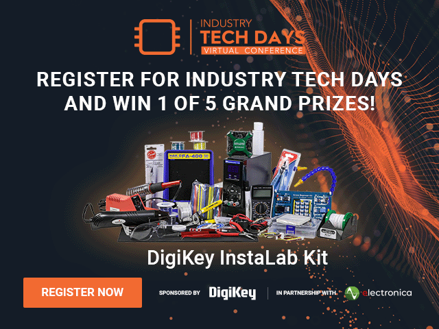 AllAboutCircuit's tweet photo. Enter to win an InstaLab kit from @digikey when you register for #IndustryTechDays. Register now, the event starts Monday!  https://t.co/UgO5uqJ97E https://t.co/0QDmI5BBax