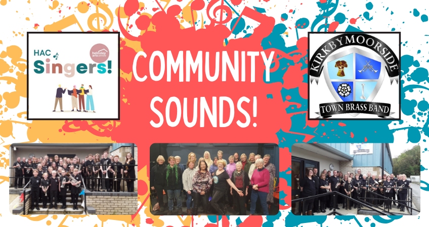 Join the Helmsley Arts Centre Singers, led by Jessa Liversidge; Kirkbymoorside Town Brass Band’s training band led by Jeanette Kendall; and Kirkbymoorside Community Brass band, led by Emma Smailes, in this collaborative concert to celebrate music, community and local musicians!