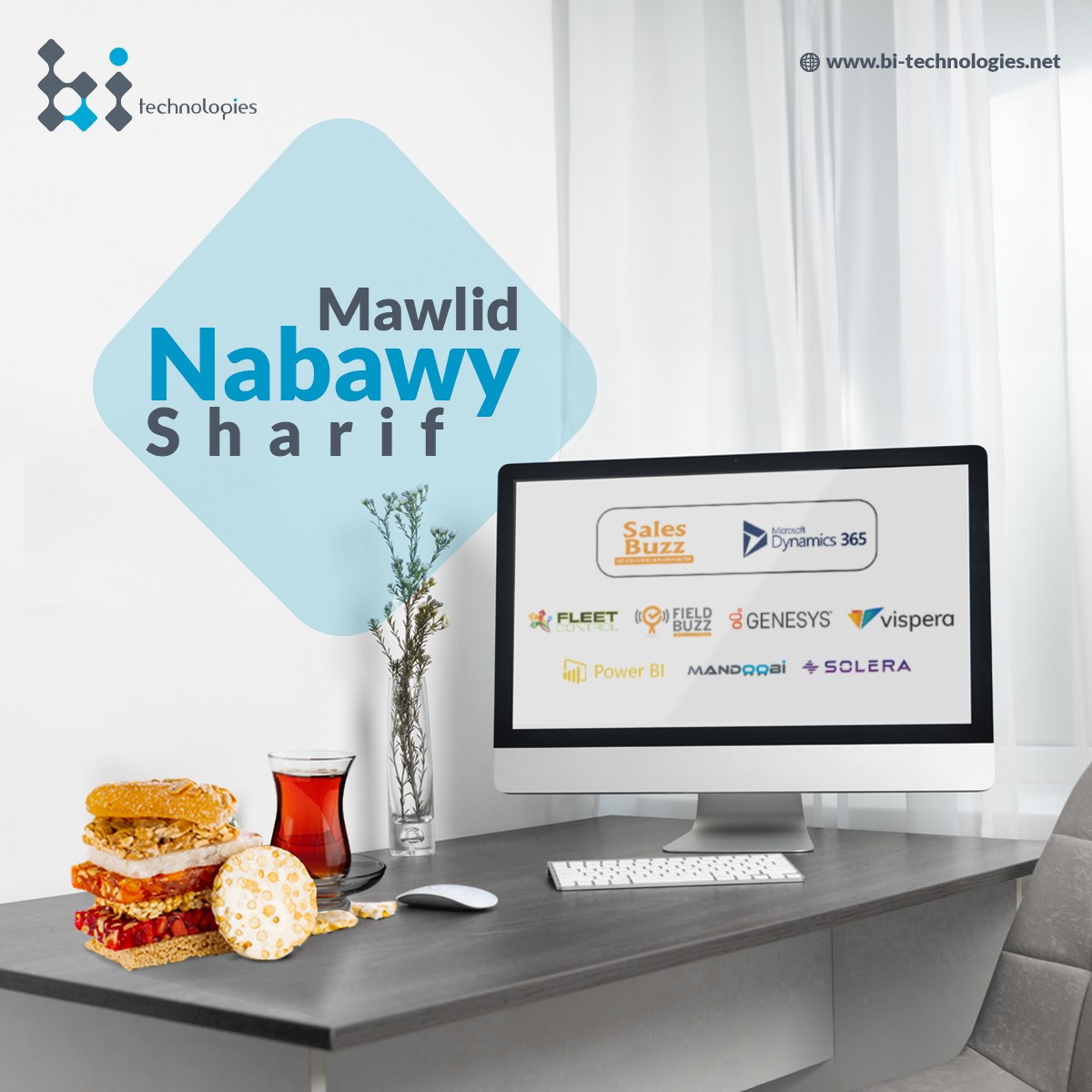 BITechnologies_'s tweet photo. On this auspicious day of #Prophet’s Mohammed Birth, May Allah take away all your sadness and fulfill your wishes and may you be blessed with joy and peace.
Happy #Mawlidnabawy to you and your family!
#Mawlid2023  #mawlidnabawi2023 #MawlidunNabi #Mawlidalnabi https://t.co/Y8y4SiV2Pr