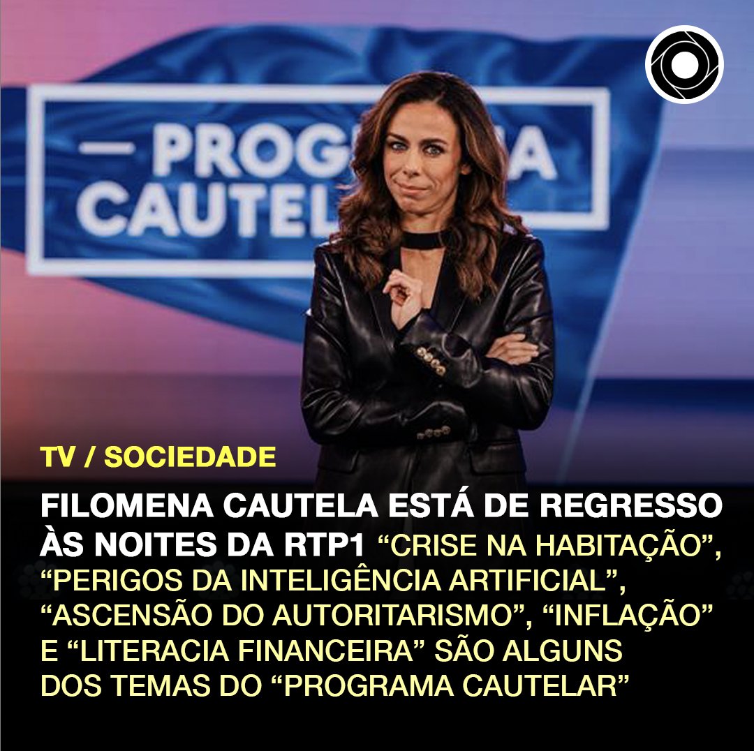 Uma combinação de humor e análise para explicar a realidade de forma simples, divertida e factual. Filomena Cautela está de volta com uma nova temporada do “Programa Cautelar” a partir de 30 de setembro.

Sabe mais: comunidadeculturaearte.com/programa-caute…