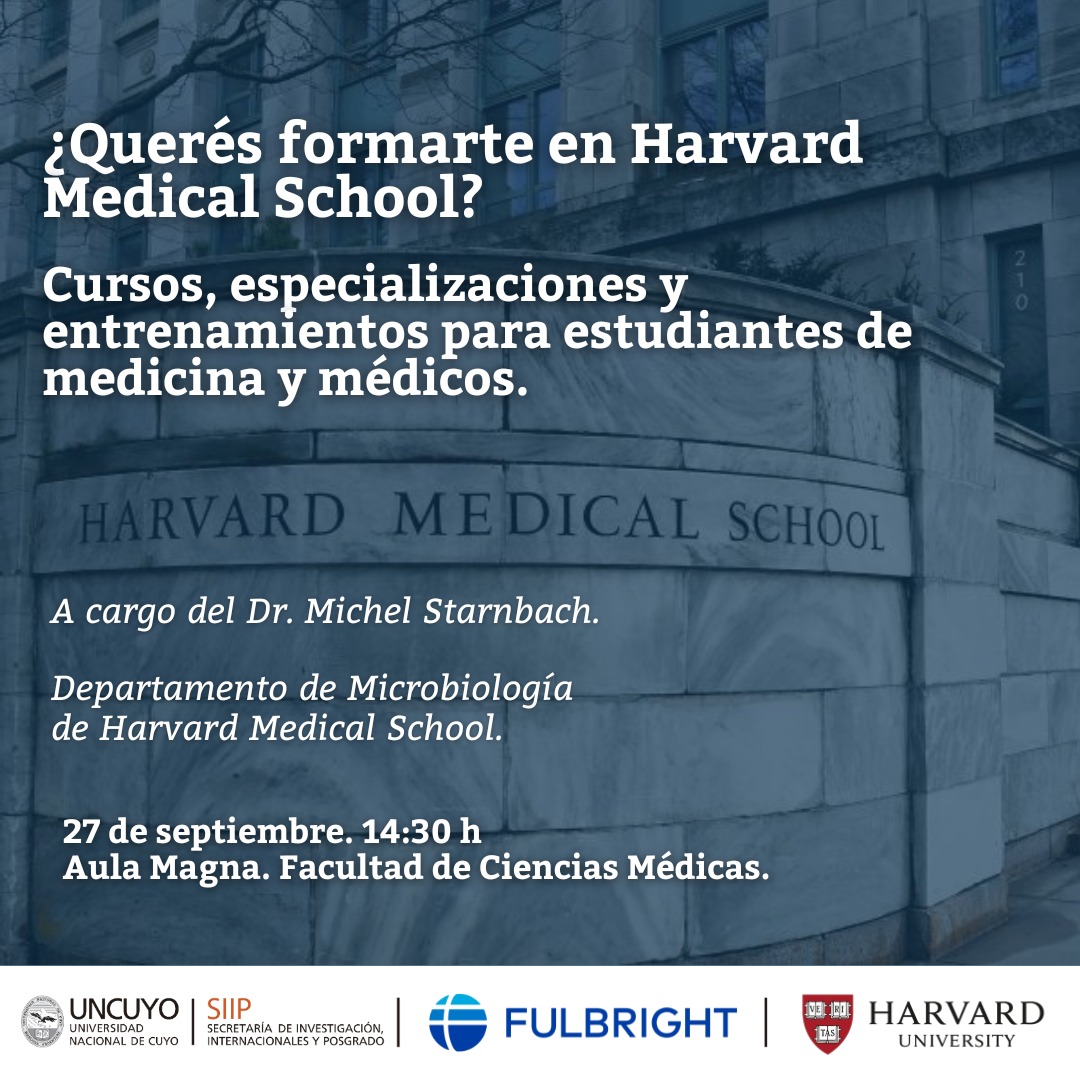 FCMUNCUYO's tweet photo. 💪Una charla para obtener valiosa información para el futuro académico y profesional
⭕En el marco de la visita del Dr. Michel Starnbach, investigador de la Universidad de Harvard que llega a Mendoza por medio del programa Specialist programme en colaboración con SIIP https://t.co/2CIuFfyKct