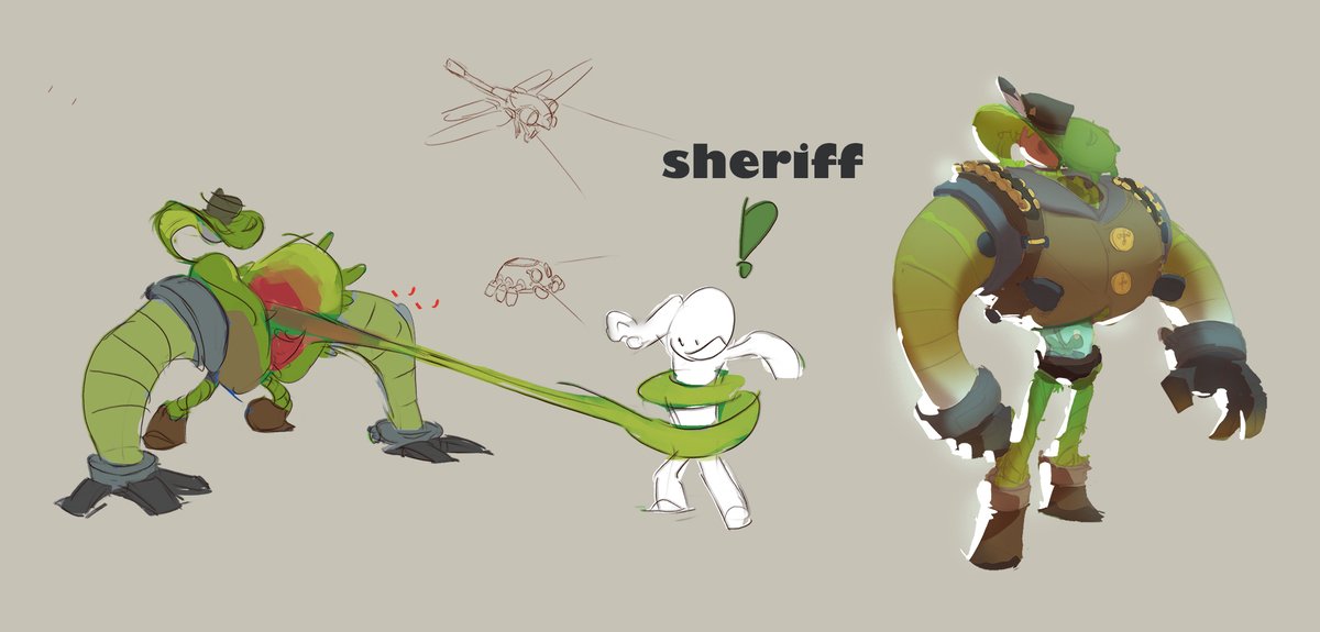 Error404Zheng's tweet photo. Sheriff Piranha
 #characterdesign #plants #Personification https://t.co/Glc4rTNN6P