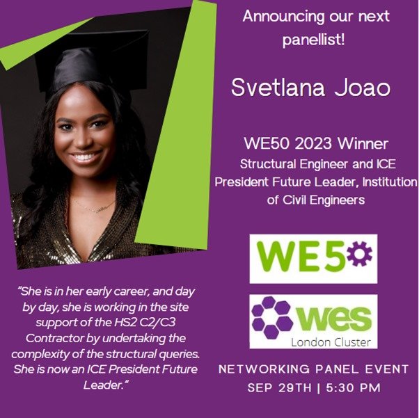 Svetlana Joao is our next panellist! 

We are delighted to have Svetlana in our WE50 panel and networking event this Friday 29th at 5.30pm 

We will be discussing safety and security at @raengnews

Sign up here:
lnkd.in/eCV3-KHK 

Hope to see you there!
#networking #we50