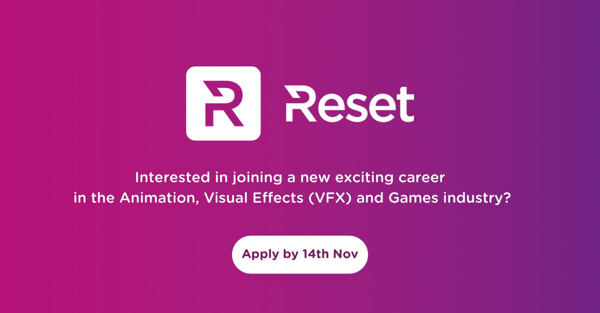 TRC (@trc_media) on Twitter photo 📣Reset is returning for a second year!
Funded by <a href="/screenscots/">Screen Scotland</a>, Reset is a paid traineeship within a Scottish Animation, Visual Effects (VFX) or Games company aimed at people from all walks of life that want to start a new exciting career.
🔗 Apply now trcmedia.org/reset 📣Reset is returning for a second year!
Funded by <a href="/screenscots/">Screen Scotland</a>, Reset is a paid traineeship within a Scottish Animation, Visual Effects (VFX) or Games company aimed at people from all walks of life that want to start a new exciting career.
🔗 Apply now trcmedia.org/reset