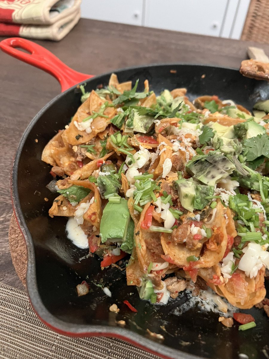strippedbysia's tweet photo. Migas for breakfast, anyone? 🌶️ https://t.co/LRfeGiIxab