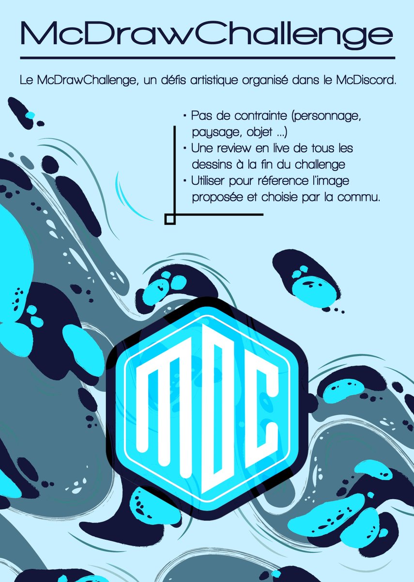 McDiams's tweet photo. Voici le thème du #McDrawChallenge 17 !
Here's the theme of the MDC17! https://t.co/wkw4tTwgtM