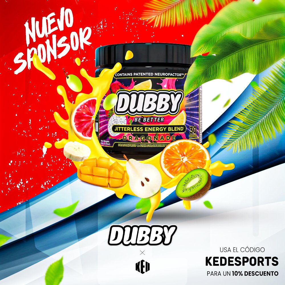 kedesports's tweet photo. {#SPONSOR ~ #GoKed}
🇪🇸 • ¡Hola muy buenas comunidad! 👋 ♥️
Hoy día 26/09/2023 os venimos a presentar nuestro nuevo sponsor.
Ellos son @DubbyEnergy
Usar el Code "Kedesports" en vuestras compras y adquiriras un 10% de descuento.
#KedeSports #GoKed
#KedValorant #KedFortnite https://t.co/TqvRE1xr07
