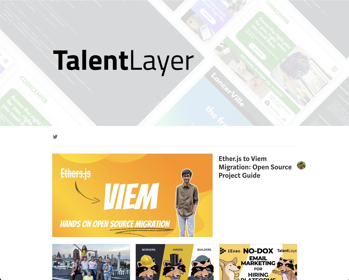 talentlayer's tweet image. Look what's live on our Medium blog! It's @gathin_twt's guide for #ethersjs to #viem migrations that he made during TalentLayer's migration! 👏👏👏 Is your team thinking of migrating? Give this resource a read and learn from our journey! medium.com/talentlayer