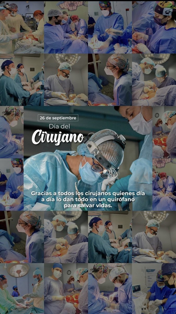 FELIZ DÍA DEL CIRUJANO! A todos nuestros amigos, colegas y mentores! 26/09  día San Cosme y San Damián!

#SoMe4Surgery 
<a href="/ascolcirugia/">AsColCirugía</a> <a href="/futuroscirascol/">Future Surgeons</a> <a href="/OscarGuevaraHPB/">Oscar Guevara</a> <a href="/PipeCabreraV/">Dr Luis Felipe Cabrera Vargas MD FACS MACC MACCVA</a> <a href="/julianita206/">Juliana Maria Ordoñez MD FACS MACC MSPT</a> <a href="/anhanssen/">Andrés Hanssen</a> <a href="/juliomayol/">Julio Mayol</a> <a href="/nlavellaneda/">Nicolas Avellaneda</a> <a href="/caycedomarula/">Antonio Caycedo-Marulanda MD, MSc.</a> <a href="/asovascular/">ASOVASCULAR</a> @coloprocto2016