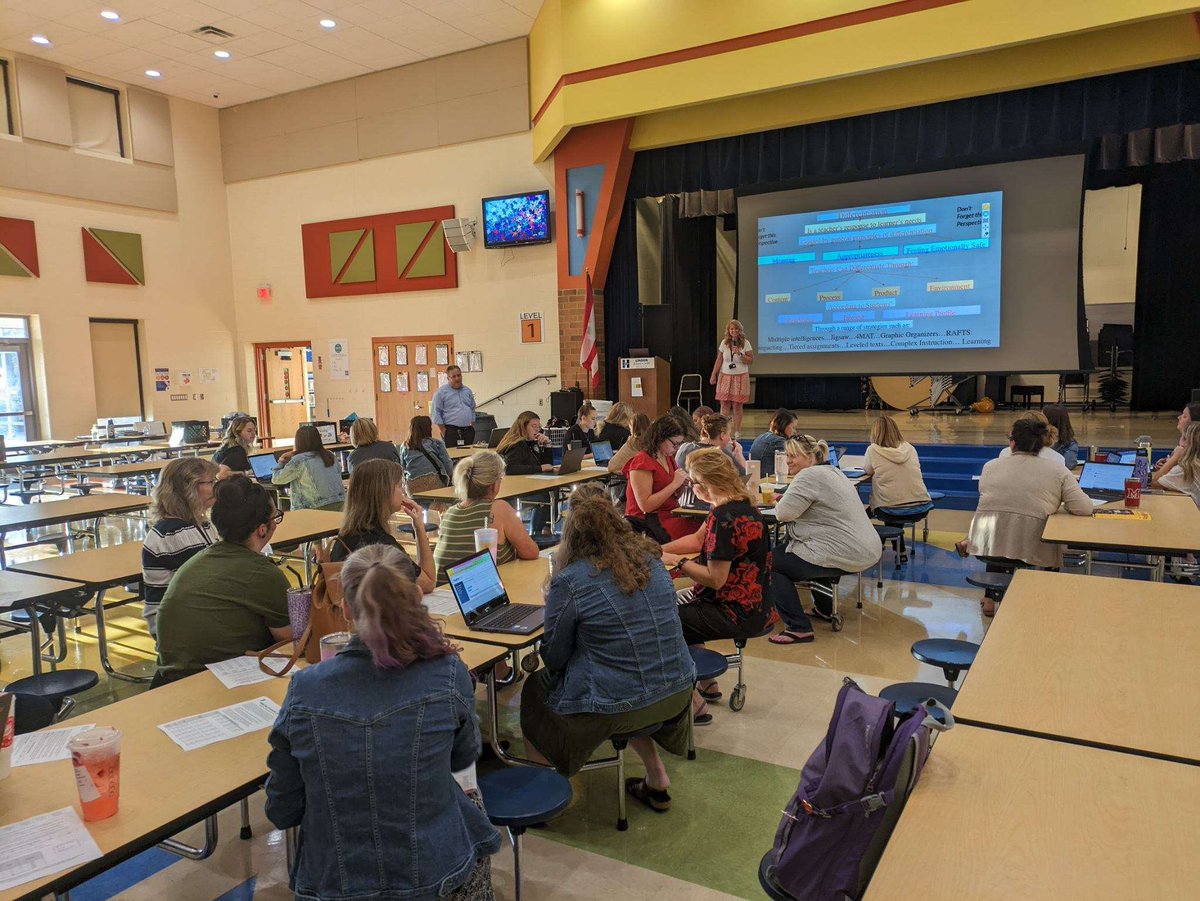 LindenAPHCSD's tweet photo. Thank you to @Hamilton_DirAGE and @ReadwMrsMiller for reviewing the EL  grading rubric and supporting our EL students at Linden! #OneLinden https://t.co/RnI3LIAcSX