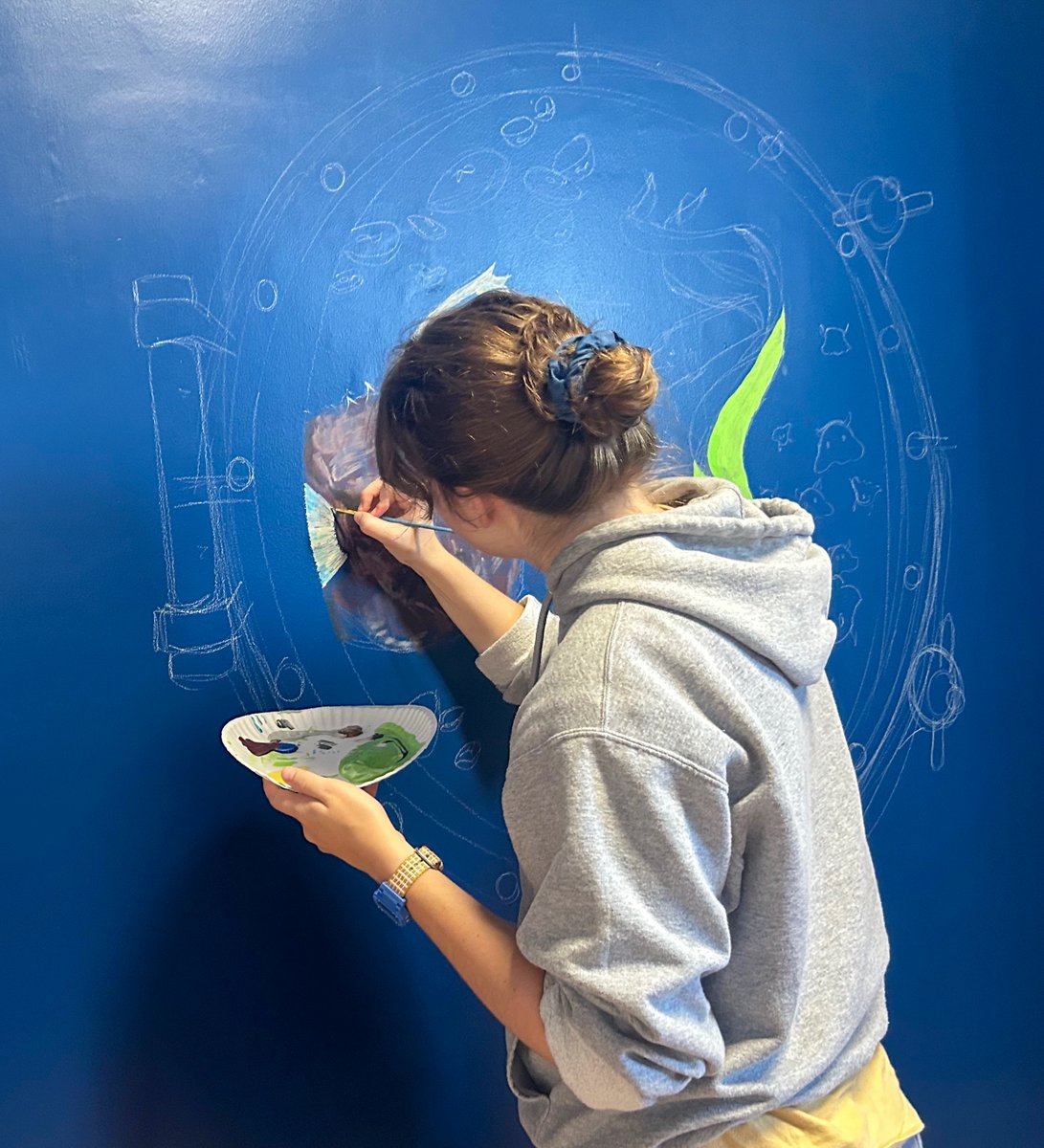 Coming Soon! 📢 We are adding a Sensory Room at <a href="/UAMNH/">Alabama Museum of Natural History</a> called The Sensory Sea 🌊 ! Thanks to <a href="/UofAlabama/">The University of Alabama</a> student, Jenny McClain, for sharing your creative talent with us on this project! 

📷 : Joyia Davis, Education Outreach Coordinator

#Tuscaloosa #UniversityOfAlabama