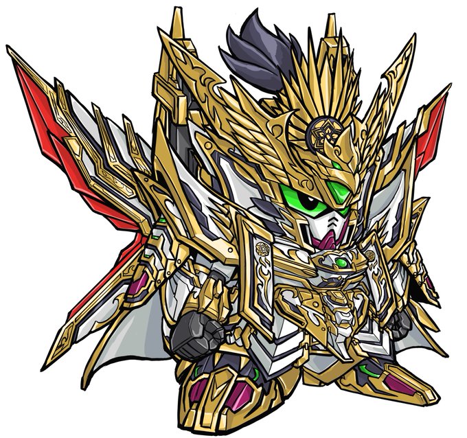 天下無双大将軍をむにっとさせました。輝羅鋼物語、めちゃ楽しみですね  #SDガンダム #輝羅鋼物語