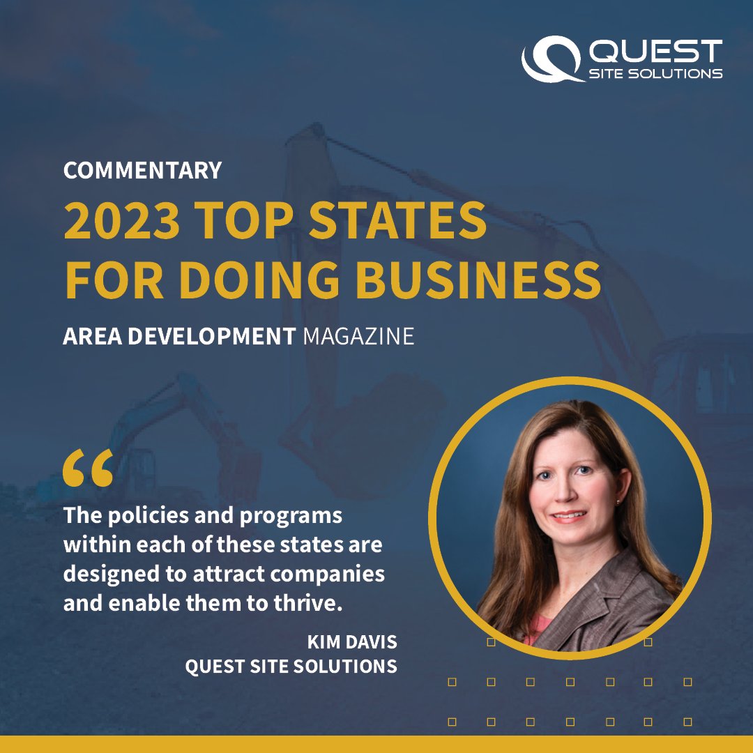 Kim Davis weighs in on the 2023 Top States for Doing Business in the latest issue of Area Development Magazine. 

areadevelopment.com/Top-States-for… 

#economicdevelopment #siteselection #business