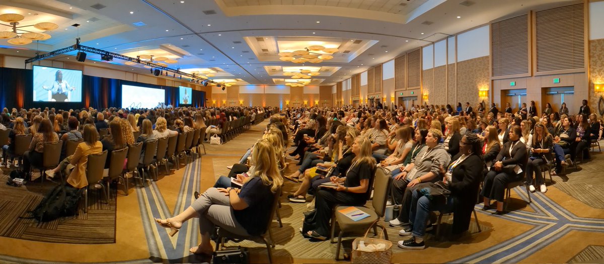 Fantastic energy at the <a href="/WomeninMFG/">Women in Manufacturing (WiM)</a> #WiMSUMMIT going on right now in San Diego. Keynote speaker Barbara Humpton with Siemens just shared loads of info on technology disruption in manufacturing and the rise of the industrial metaverse and how it affects the workforce.