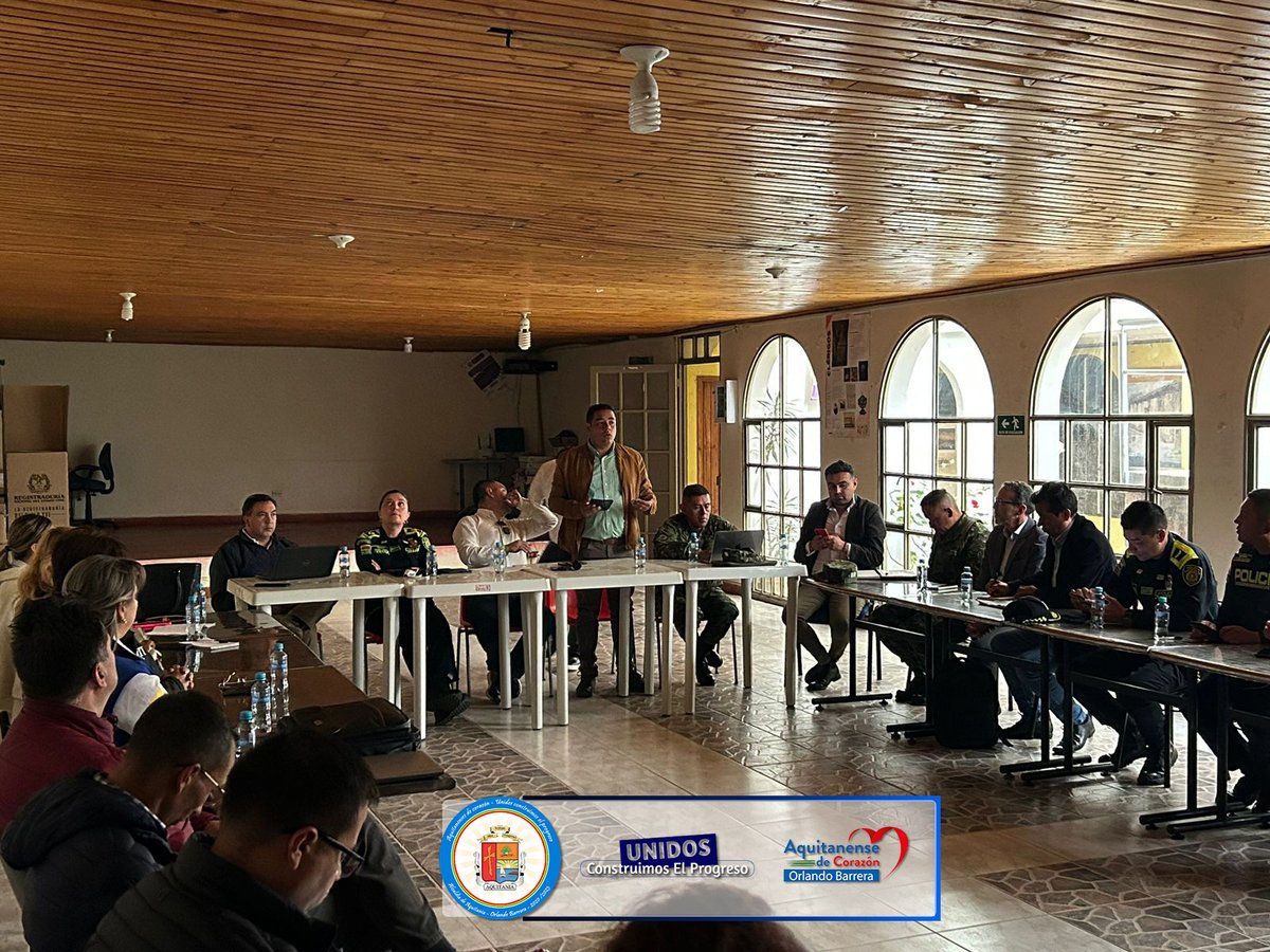 Consejo de seguridad departamental.

"Unidos Construimos el Progreso"
#AlcaldiaMunicipal