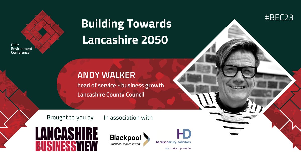 📢 New speaker announced

Andy Walker, head of service business growth at <a href="/LancashireCC/">Lancashire County Council</a> will be joining us this Thursday at the Built Environment Conference.

There are only a couple of tickets left skiddle.com/whats-on/Black…

#BEC23