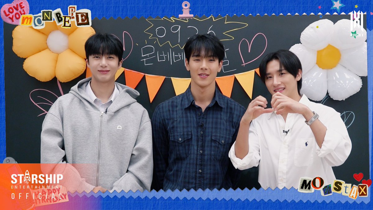 OfficialMONSTAX's tweet photo. 🎥
#몬스타엑스 #몬채널 📺
#Special MONSTA X 몬스타엑스 
MONBEBE 8th Anniversary Message

#MONSTAX #MONSTA_X
#몬베베 #230926몬베베데이
#MONBEBE8thHBD 

▶ https://t.co/Gqh620ibEi https://t.co/tjCAvLHBpm
