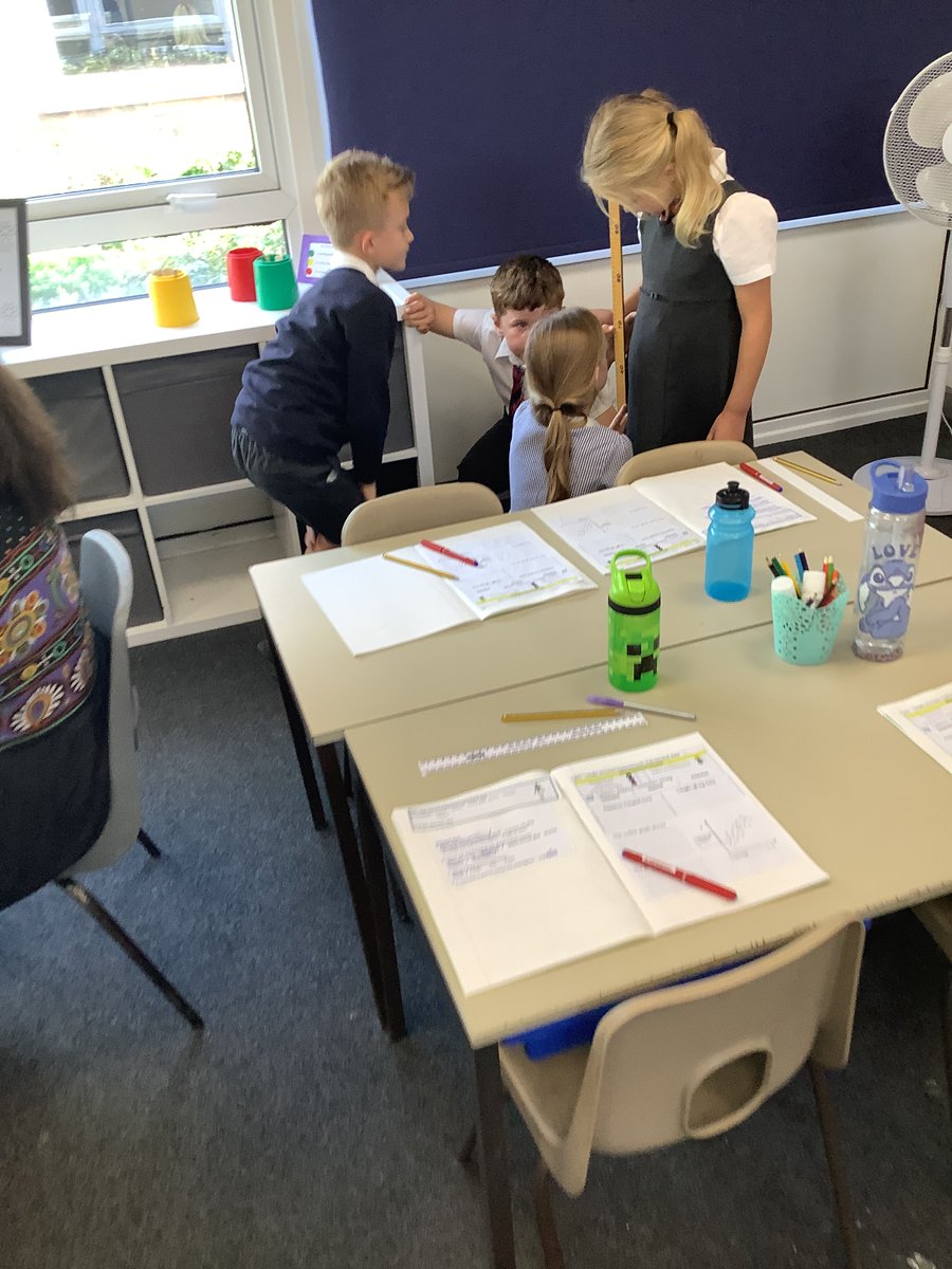 StKathsKent's tweet photo. Almond Class were pattern seeking in Science this afternoon. They measured each others legs to find out if people with longer legs could jump further. https://t.co/wbJ6pzmkzY