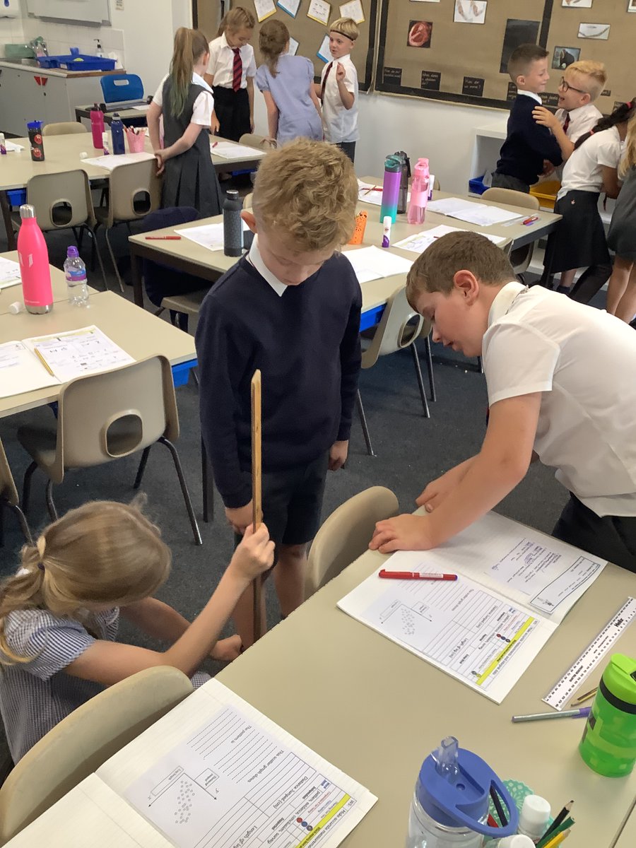 StKathsKent's tweet photo. Almond Class were pattern seeking in Science this afternoon. They measured each others legs to find out if people with longer legs could jump further. https://t.co/wbJ6pzmkzY