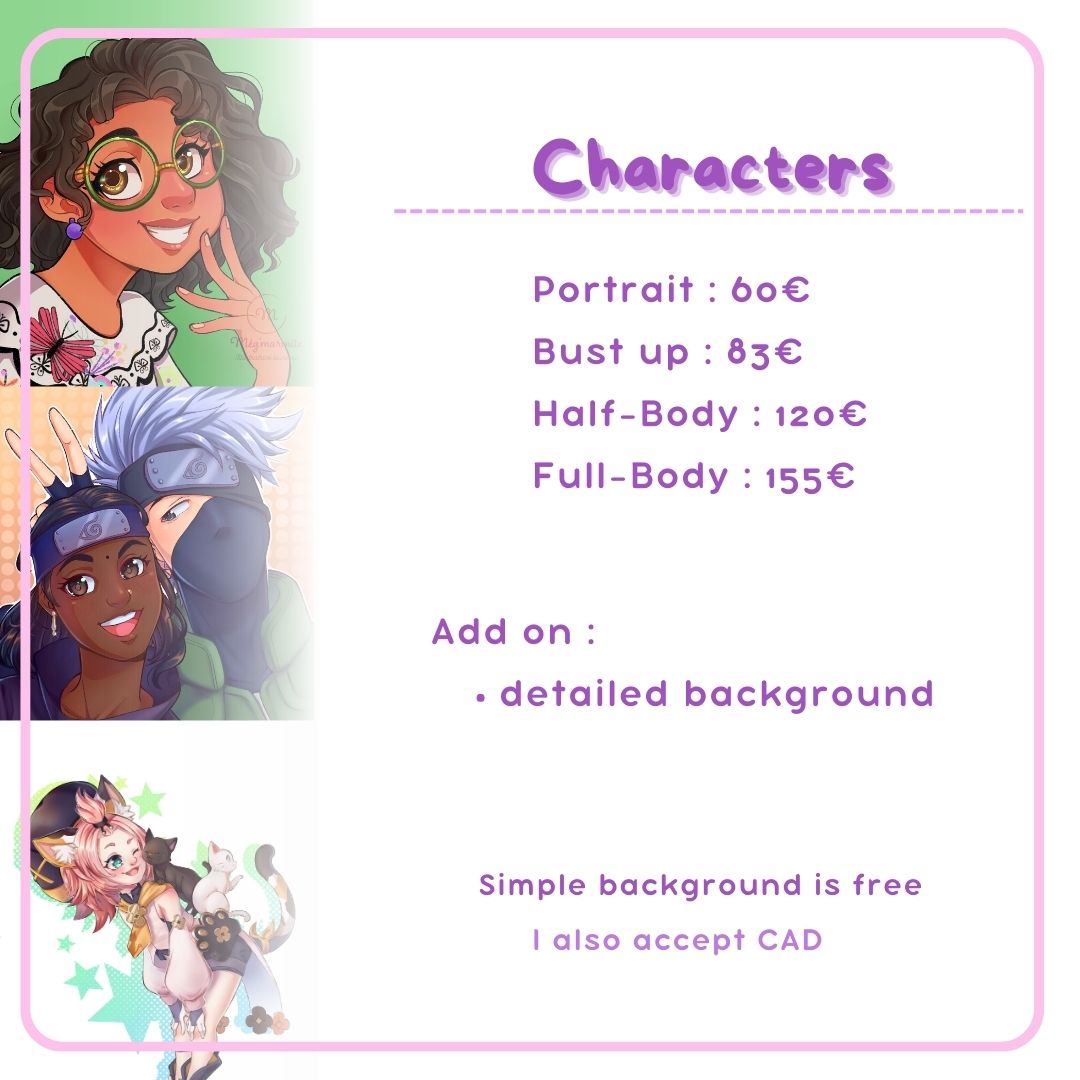 MegMarmite's tweet photo. ✨Commissions now Open ! ✨

You can order on DM, Artistree or mail.
More info on my Artistree ($)
And on my cardd (€)

Link below and in my bio 💗
(RT really appreciated) https://t.co/EyBjCs0Uby