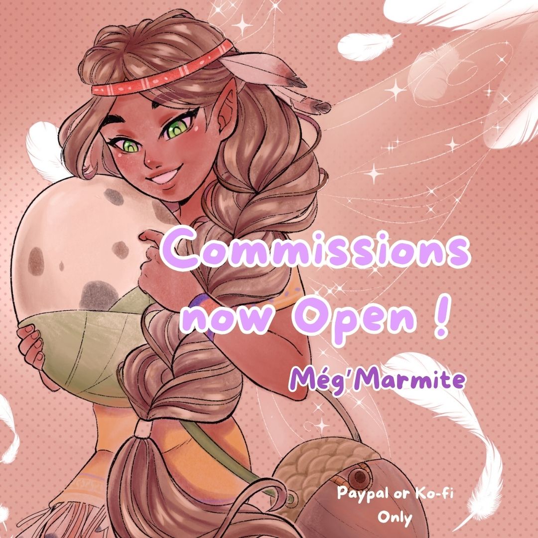 MegMarmite's tweet photo. ✨Commissions now Open ! ✨

You can order on DM, Artistree or mail.
More info on my Artistree ($)
And on my cardd (€)

Link below and in my bio 💗
(RT really appreciated) https://t.co/EyBjCs0Uby
