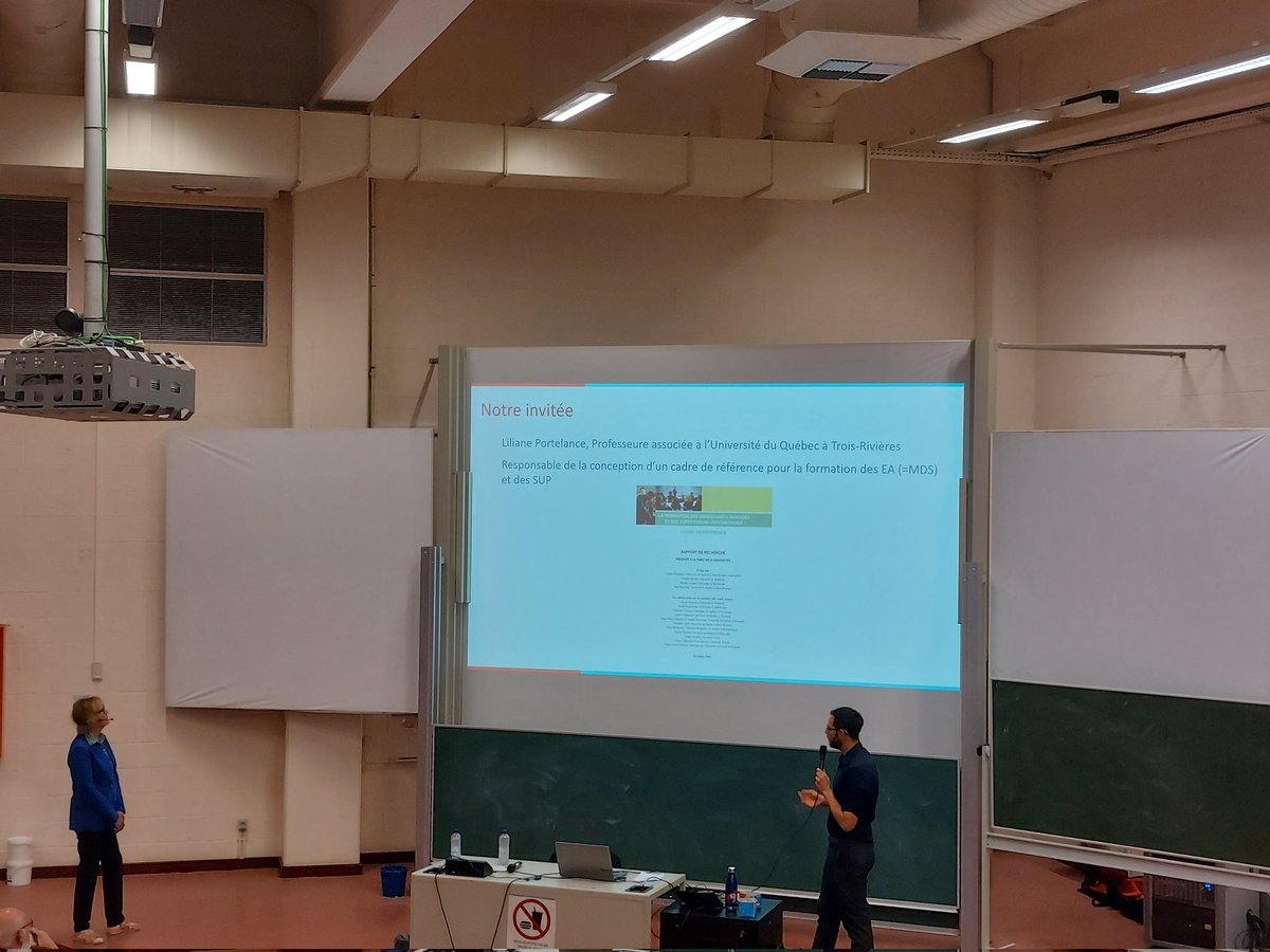 Conférence de Liliane Portelance sur la collaboration au sein de la triade 
@AccPRO_INAS <a href="/INAS_UMONS/">INAS</a> @he_hainaut <a href="/HEPH_Condorcet/">HauteEcole Condorcet</a> @heajofficiel @umons
