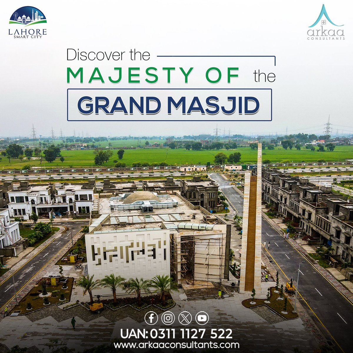 Arkaaconsultant's tweet photo. Grand Masjid, where you seek serenity!
#Arkaa #lahoresmartcity #arkaaconsultants #smartinterchange #SmartCities #lscresidential #StayTuned #nextbigthing #lsc #lahore #flatteringviews #amazingprices #amazingarchitecture #Progressivesociety #overseasproperty #overseasconsultant https://t.co/OpWTreCshk