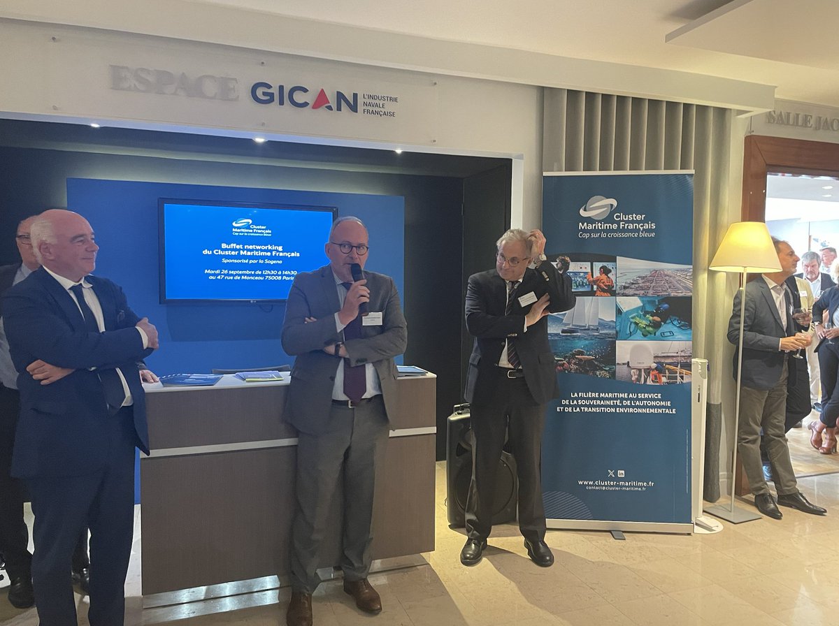 Cluster Maritime Français (@clustermaritime) on Twitter photo Ce midi, le <a href="/ClusterMaritime/">Cluster Maritime Français</a> a eu le plaisir de réunir ses membres pour un buffet networking parrainé par SOGENA qui organise @Euromaritime24 (30/01 au 01/02/2024 à Marseille)
Un grand merci à SOGENA et à tous les participants pour ce très bon moment d’échanges et de convivialité Ce midi, le <a href="/ClusterMaritime/">Cluster Maritime Français</a> a eu le plaisir de réunir ses membres pour un buffet networking parrainé par SOGENA qui organise @Euromaritime24 (30/01 au 01/02/2024 à Marseille)
Un grand merci à SOGENA et à tous les participants pour ce très bon moment d’échanges et de convivialité