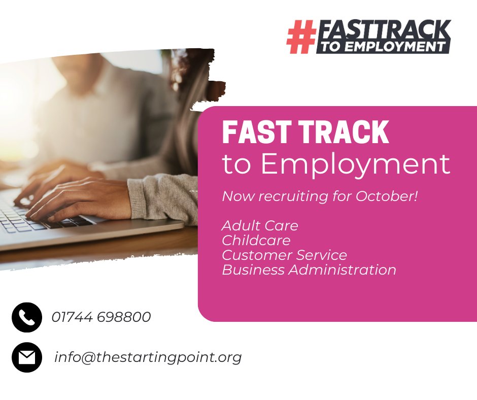 StartingPoint_'s tweet image. We're now recruiting for October 📣

Places are filling fast so don't miss out on your chance to start a career in one of these exciting industries 👇

Can't see your dream career here? We have plenty of upcoming starts for other sectors, so get in touch!

sthelenschamber.com/startingpoint/…