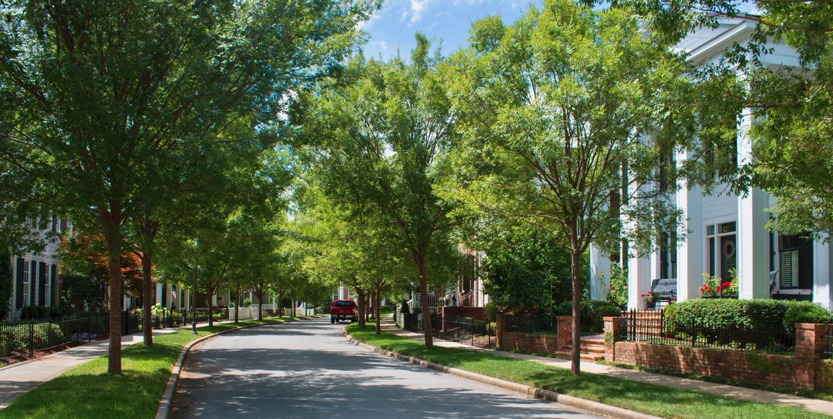The Village of Providence in Huntsville, Alabama is a traditional neighborhood that was designed in 2002 and finished in 2014. It features hundreds of homes and thousands of jobs, most of which are local businesses. This is proof that we can still build strong, beautiful places.
