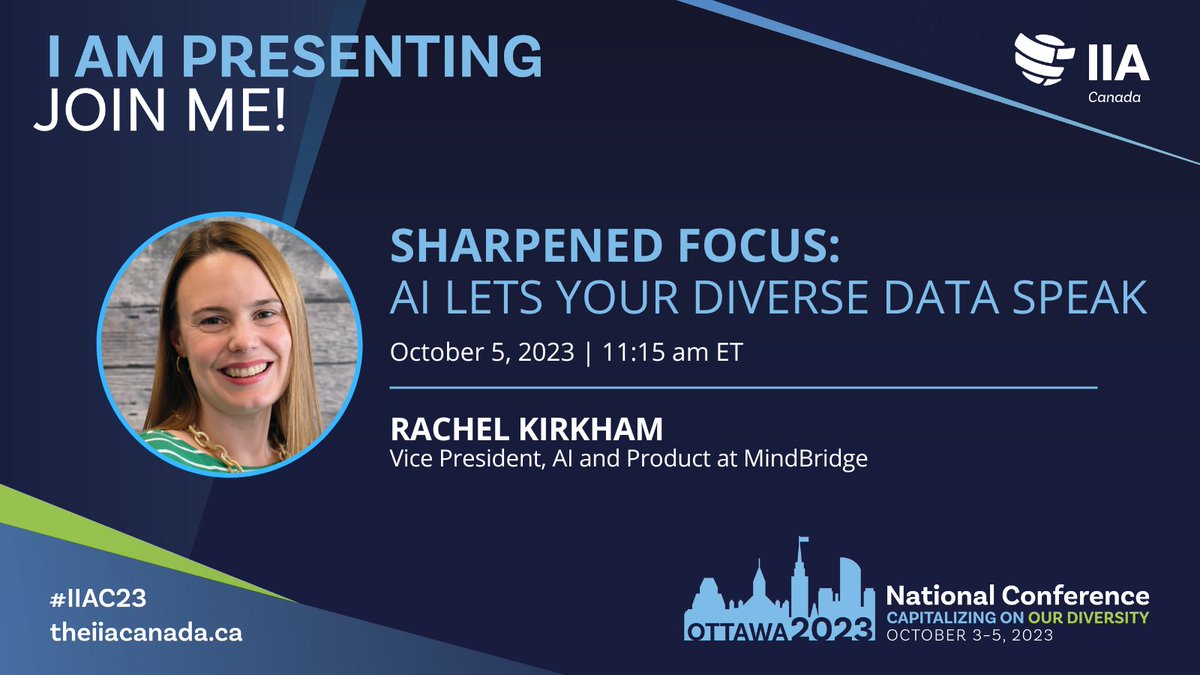 mindbridge_ai's tweet photo. 🤔 How do top orgs streamline #audits? Dive in with Rachel Kirkham of MindBridge at #IIAC23

Expect: 
Deep dives into #AI advancements 
Frameworks for AI implementation &amp; #riskassessment
Tips for boosting audit efficiencies.
&amp; much more.. https://t.co/ZIAc0ABQqG