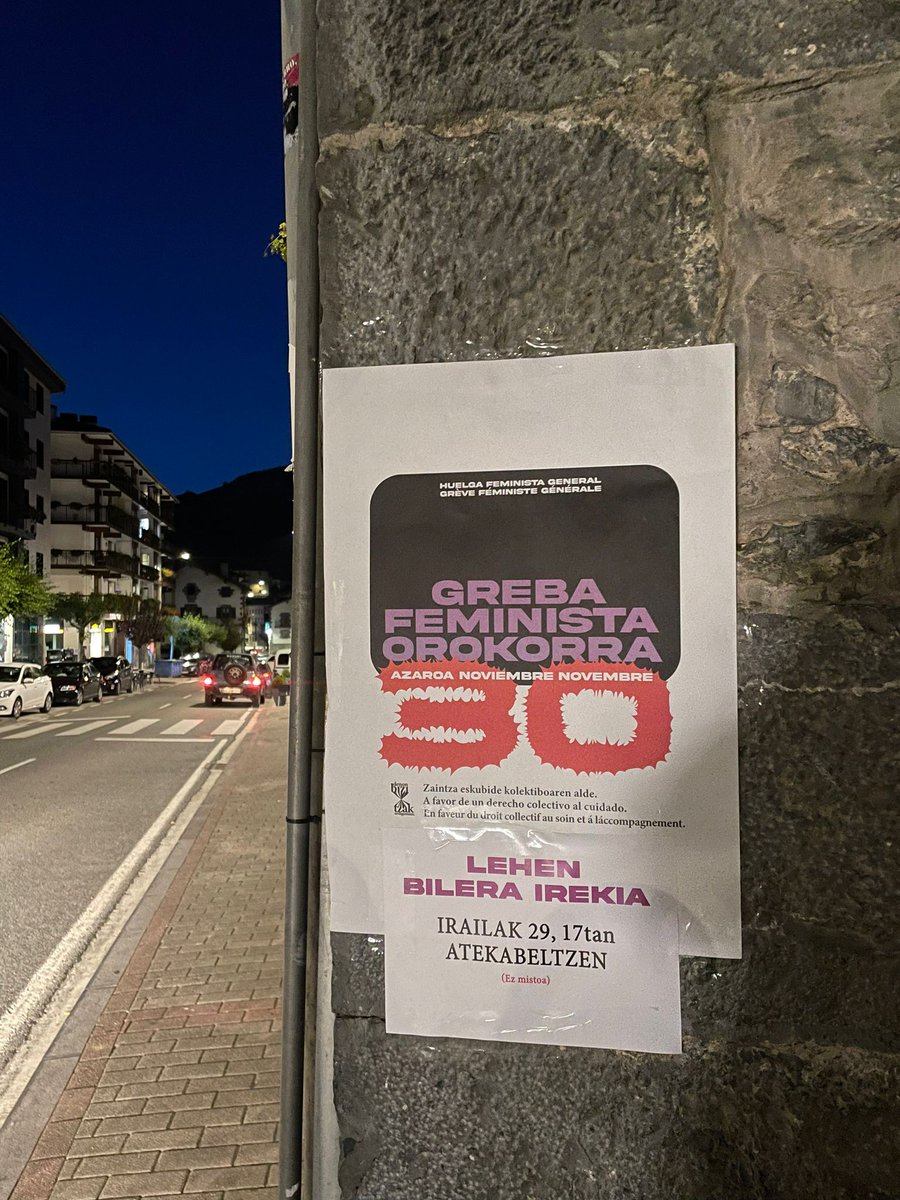 LeitzaLanaidek's tweet photo. Bizitzak erdigunean jarri nahi ditugu azaroak 30ean. Zaintza lanen defentsa mahai gainean jarriko dugu! 

Horretarako, lehen bilera irekia (ez mistoa) irailaren 29an izango dugu, arratsaldeko 17:00etan Atekabeltzen. 

#BizitzakErdigunean 
#A30GrebaFeminista https://t.co/iFga3AehYn