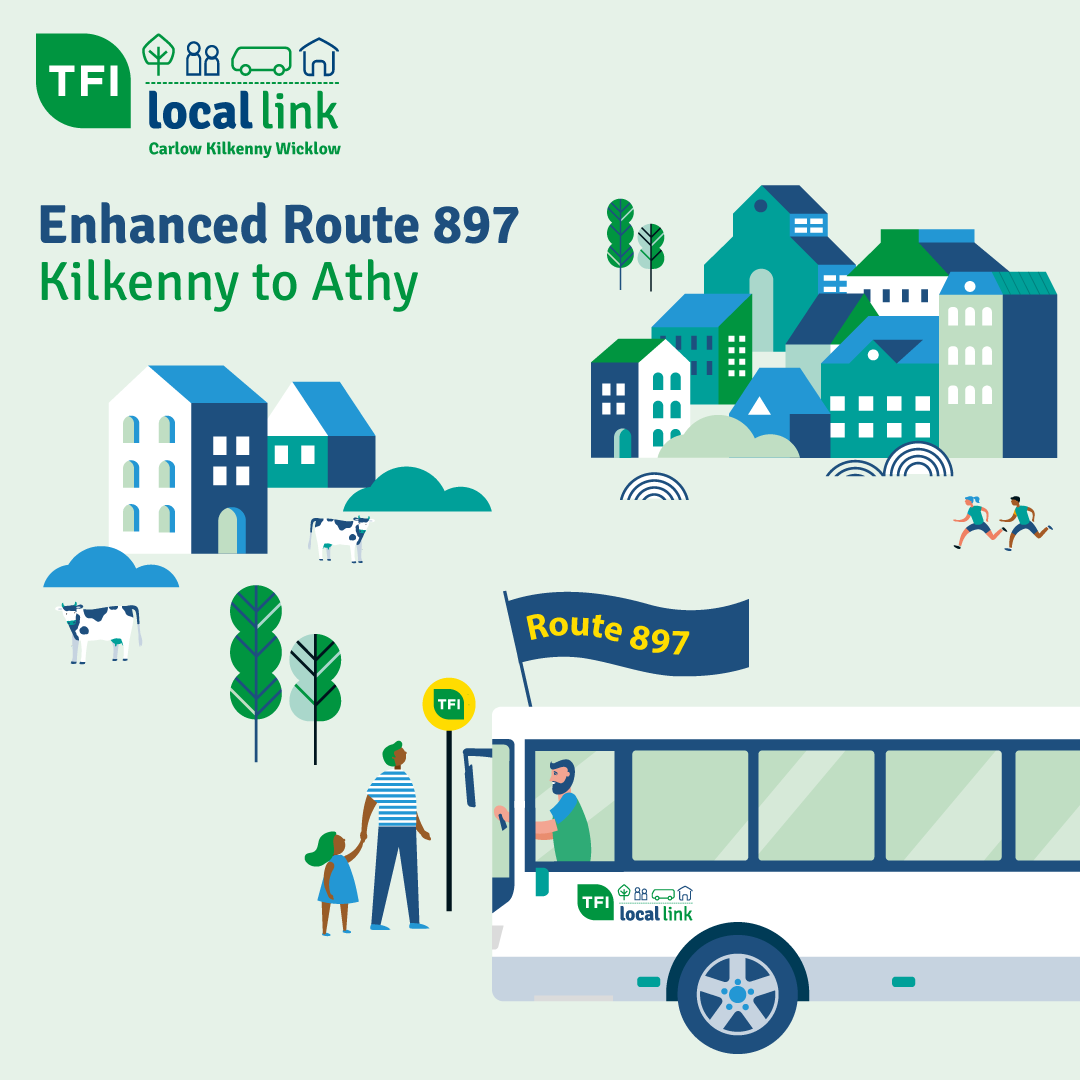 NEW ENHANCED LL897 Kilkenny to Athy starting next Monday October 2nd 2023

Timetable available here: locallinkckw.ie/wp-content/upl…

 @TFIupdates #connectingireland #retweet