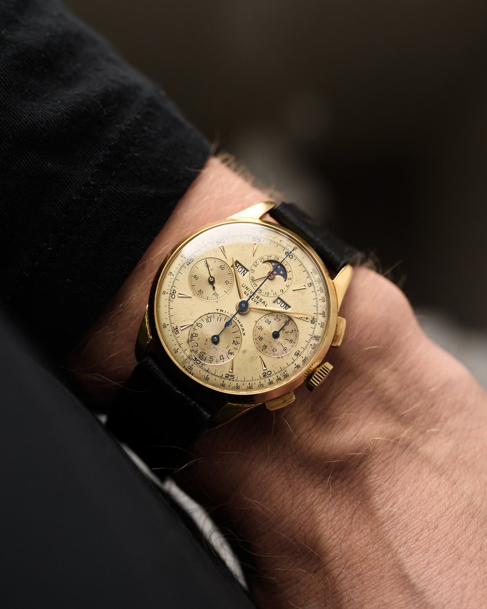 Goldammer_me's tweet photo. Universal Genève Tri Compax: A timeless classic in the world of horology, blending elegance and precision like no other. This beauty is still available at https://t.co/08ncdk2FVQ
#UniversalGeneve #TriCompax #WatchEnthusiast https://t.co/Dv3bx1FqKi