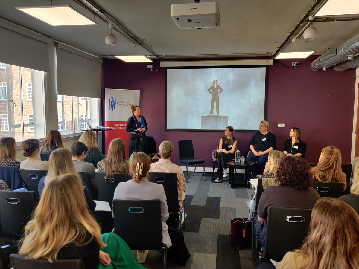 A huge thank you to Sarah Ogden and her colleagues 
for delivering a panel discussion on Leading a change in culture: where do we go from here? A fantastic way to end the day. #WomeninCommunications