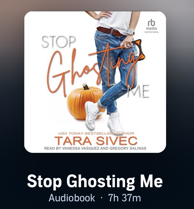 NadineFlo007's tweet photo. Stop Ghosting Me by @TaraSivec is out on audio just in time for spooky season! Go grab yourself a copy today! https://t.co/GrJXyE181F