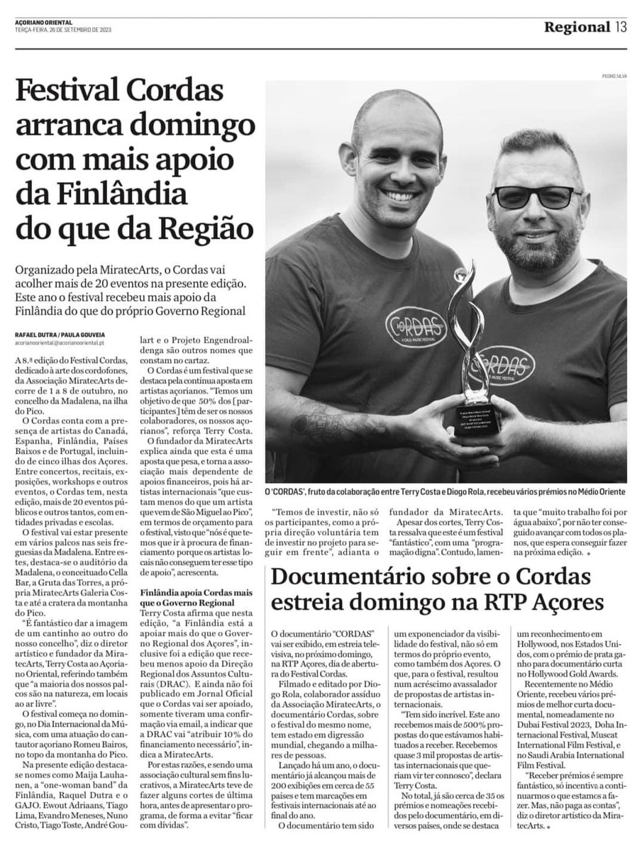 Como vai a cultura nos Açores? Assim: