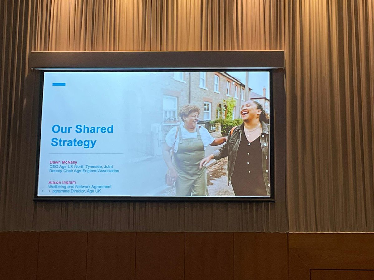 ageuknt's tweet photo. We’re at Our Shared Future 2024 in Manchester today. Dawn, our Group Chief Executive, has been talking about our shared strategy for the future.

Great to see so many organisations working together to create a better world for older people.

#OurSharedFuture @age_uk https://t.co/613Av7QcMk