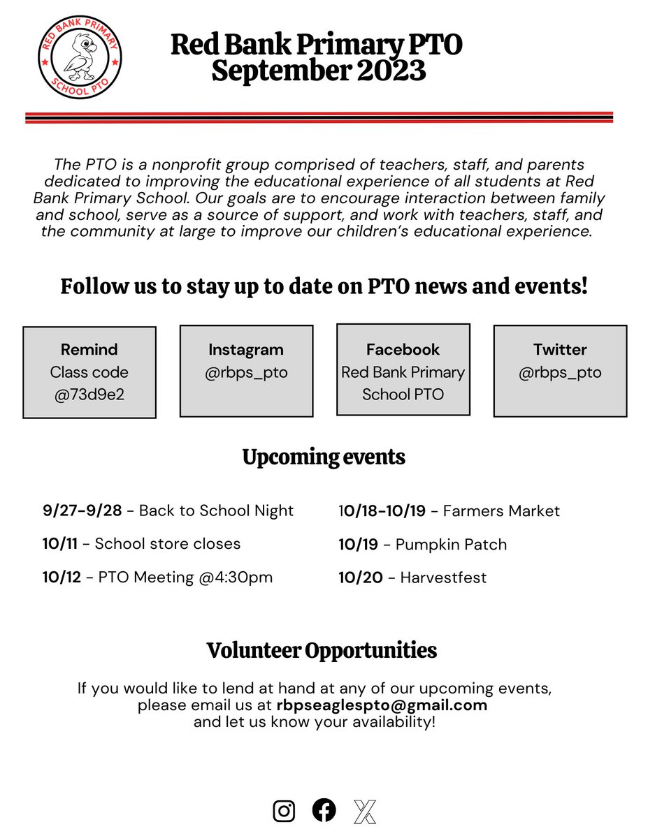 Happy Tuesday! Our September Newsletter is here!! Don't forget Back to School Nights are this Wednesday and Thursday, please stop by the PTO table for all of our updates! #happyfallyall #BacktoSchool2023 #greathingshappenhere <a href="/dreambigrb/">Luigi Laugelli</a> <a href="/cat/">@rhe@nyanya.net ✨🐾</a>.ferg <a href="/julezbee/">julian beckford</a> <a href="/Mr_Platis/">Mr. Platis</a> <a href="/moranb409/">Beth Moran</a>